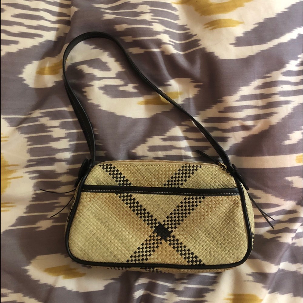 Cream and Black purse